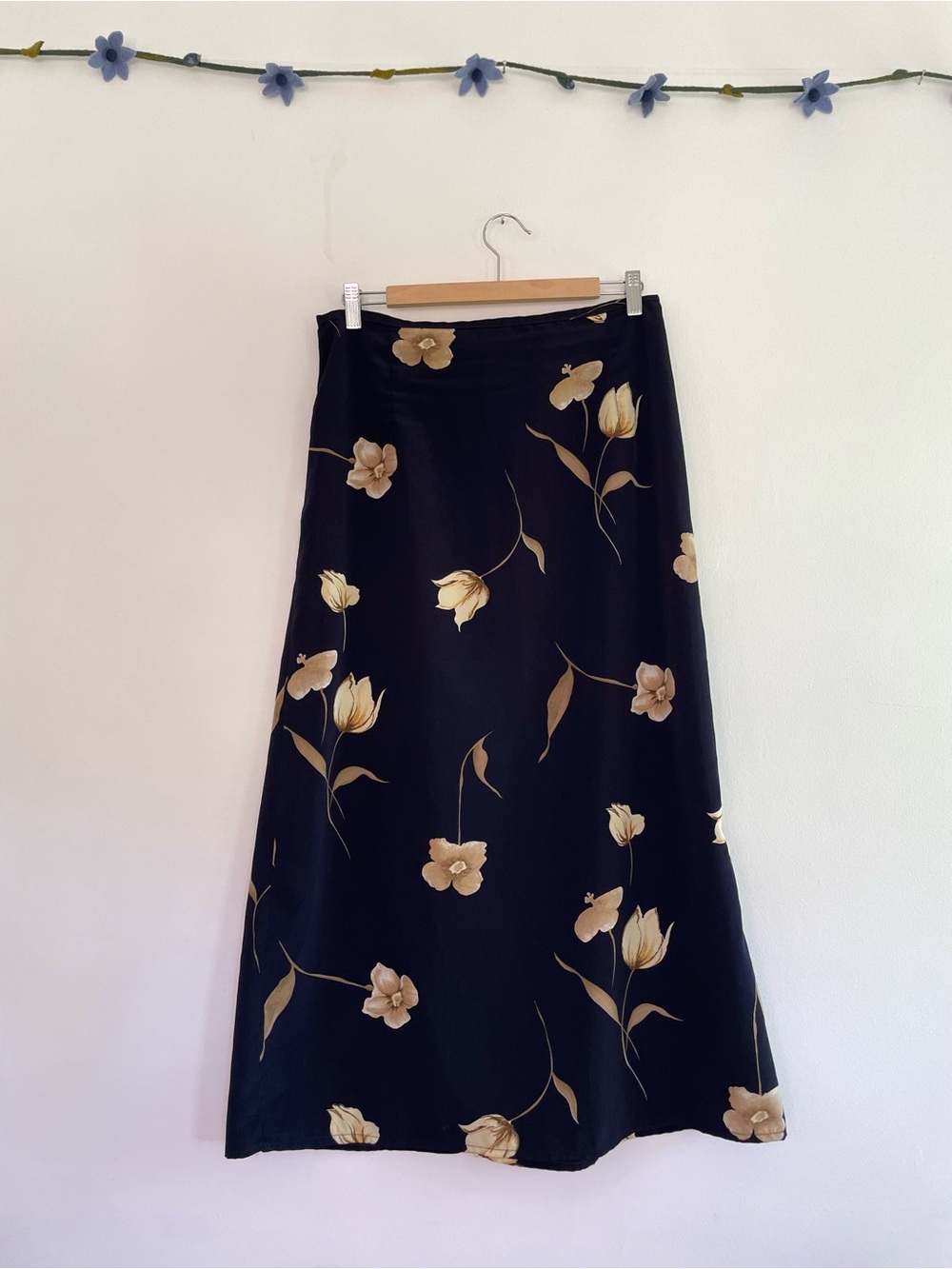 Vintage 90s Floral Maxi Skirt